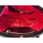 Moschino LOVE Faux Leather Black Quilted Shoulder Purse Tote Bag Double Strap Photo 8