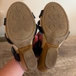 Dr. Scholl’s Pondering Black Leather Wooden Wedge Sandal Shoes Women’s Size 8 Photo 11