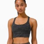 Lululemon  Black Le Tigre Longline Energy Sports Bra Photo 1