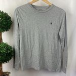 Ralph Lauren  Polo Gray Long Sleeve Crew Neck Tee T Shirt Top L Photo 0