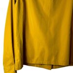 Faconnable polyester‎ nylon button up shirt jacket size large dry clean only Yellow Photo 6