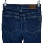 Madewell 9” Mid Rise Skinny Jeans Blue Dark Wash Fading Whiskering Photo 3