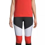 Avia Women’s Orange Colorblock Sleeveless Windbreaker, Medium Photo 1