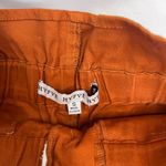 HYFVE Orange Paperbag Waist High Waist Button Front Shorts Size Small Photo 5
