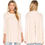We The Free Free People Lover Rib Thermal Top Women's Small Pink Sweater Coastal Photo 0