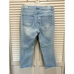 D. Jeans Light Wash Capri Pants Size 6 Mid Rise Pockets Zip Photo 3