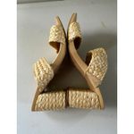 MIA  Felicity Wide Double-Band Braided Raffia Block Heel Slip On Sandal 8.5 Photo 3