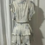 Surf Gypsy Ruffle Mini Eyelet Tie Dye Dress Photo 6
