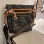 Giani Bernini  Chic Black and Tan Patterned Crossbody Bag like new!!!! Photo 8