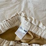 Uniqlo Paper Bag Waist Pull-On Shorts Cream Size S High Rise Casual Lightweight Photo 1