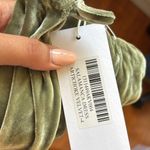 Reformation  Salamanca Cowl Neck Crushed Velvet Midi Dress in Green Artichoke Photo 3