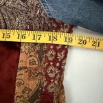 Out Of The Blue J Jill Patchwork Velvet Tapestry Denim Jean Mixed Media Jacket M Size M Photo 4