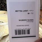 Isabel Marant  Haneva Double-Breasted Corduroy Blazer Yellow Size 10 US 40 EU‎ Photo 7