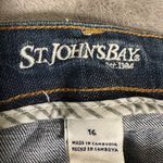 st. john's bay Blue Straight Leg Jeans with Subtle Fading Photo 1