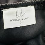 Black Embellished Spaghetti Strap Cocktail Mini Dress Size L Photo 4