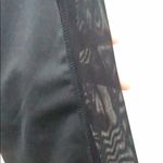 Women’s Activewear Black Leggings with Pockets and Side Leg Mesh Insets Photo 2