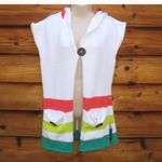 NWOT White Hoodie Sweater Knit Top White Photo 2