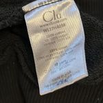 Clu Black Cold Shoulder Silk Ruffle Trim Sweatshirt Dress Size L Photo 9