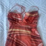 Marble Orange Dress Photo 5