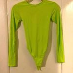 Free People Green Long Sleeve Bodysuit Photo 0