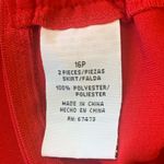 Danny & Nicole Dress Suit 16P Red 2 piece Long Sleeve Jacket Elastic Waist Skirt Photo 5