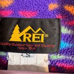 Vintage REI Blue Aztec Fleece Quarter Zip Pullover Sweater Womens S 90s Fall Photo 2