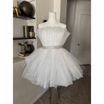 Altard State Gemma Tulle Dress With Rhinestone Waist Mini Dress Size M NWT White Size M Photo 1