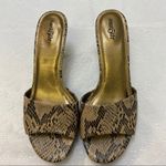 East 5th  Snake Skin Look Slip on Sandals. Photo 1