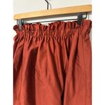 ZARA  WOMAN Rust Orange Paperbag Waist A-Line Mini Skirt Size M Photo 1