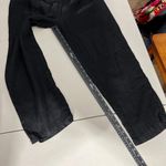 Linen Pants Womens Large Black Lagenlook Minimalist Straight Leg Cropped Stretch Photo 12