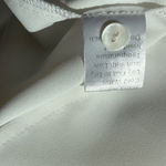 Ming Wang  Sleeveless Button Down White Blouse Size Large Photo 8