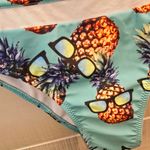 {S} Pineapple With Sunglasses Bikini Smocked Top Teal Yellow Size undefined Photo 3