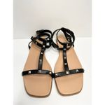 14th & Union  Sandals Womens Size 11 Black Finley Studded Open Toe Ankle Strap Photo 1
