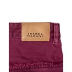 Isabel Marant  Noemie Straight Leg Jeans in Burgundy 38 New Womens Denim Pants Photo 6