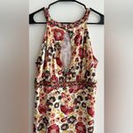 Antonio Melani  Floral Print Halter Neck Top, 100% Silk Blouse, Size Large Photo 11