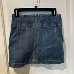 Free People  Denim Skirt Mini Photo 0