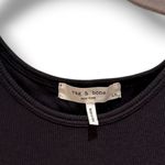 Rag & Bone Large The Essential Ribbed Tank Midi Bodycon Dress Minimalist Capsule Black Photo 2