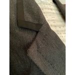 Loft Ann Taylor  Charcoal Lined Short Pleated Back Blazer Jacket size 10 Photo 2