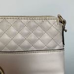Guess Womens Crossbody Bag Quilted Long Straps White Large Photo 6
