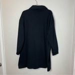H&M  BASICS Black Quarter-Zip Pullover Oversized Black Dress Size L Photo 5