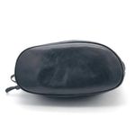 Nina Ricci Black Leather Tote Bag Drawstring Shoulder Purse Quilted Chevron Photo 5