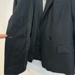 Talbots NWT Kate Fit Romantically Curvy Double Breasted Black Wool Blazer Size 8 Photo 6