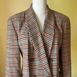 Pendleton Vintage Wool Houndstooth Blazer Double Breasted Jacket S/M Petite Photo 1