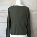 Wild Fable Green Cropped Henley Photo 2