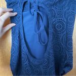 Southern Tide Summerset Mesh Crochet One Piece Swimsuit in Yacht Blue Size XS Photo 9