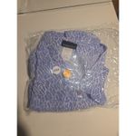 CB Collections Periwinkle Blouse & Skirt Set, Vtg Women's Size 14.5, USA Made Blue Photo 9