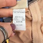 Vintage 80s 90s Neon Tropical One Piece Scoop Back Swimsuit Blue Size 16 Photo 6