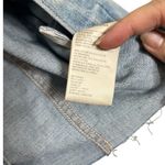 L'Agence L’AGENCE Janelle Denim Jacket Women’s Large Light Wash Slim Fit Raw Hem Photo 7