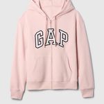 Gap  Women's Light Pink Zip-Up Hoodie NWT Photo 4
