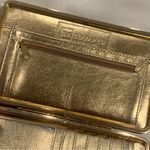 Sondra Roberts  Animal Print Snakeskin Gold Interior Clutch Photo 5